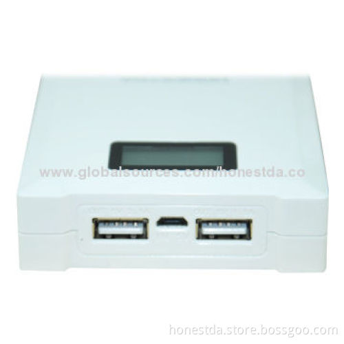 Portable power bank external battery for iPad3 with LCD power indicator and LED flashlight